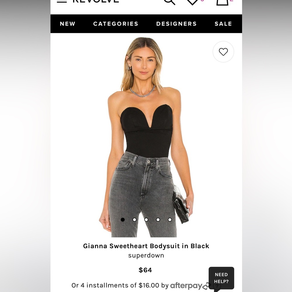 Superdown black bodysuit